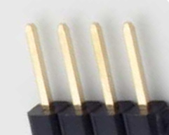 4 pin single row male photo and diagram